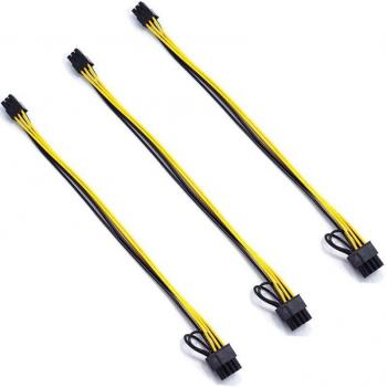 Cable de extensión PCIe 6 pines macho a 8 pines macho