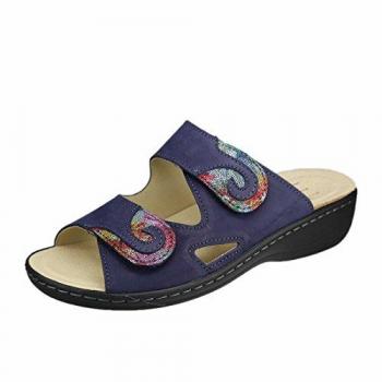 Belvida Slipper Clogs Pantoletten bunt für Damen 42463
