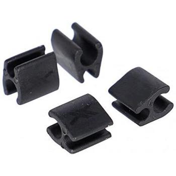 XLC Di2 Kabel Clip – 2,5 × 4 mm – Donkergrijs – 4 stuks