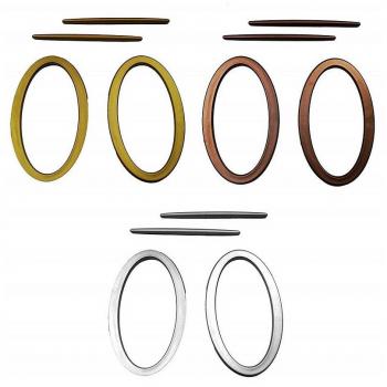 Fermaglio per Tende 2 Anelli 16.5x9.5cm