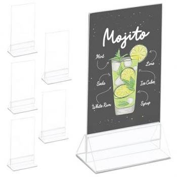 Segnaposto Acrilico Trasparente, Set di 6, per Matrimonio e Battesimo