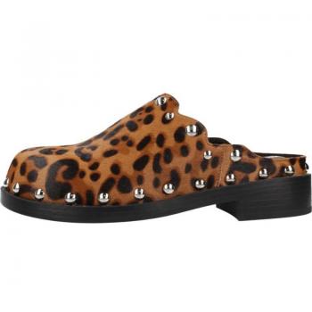 Zuecos Mujer Noa Harmon 009906-0M55: Taco Marrón Animal Print
