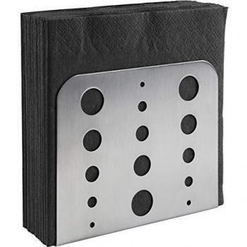APS Serviettenhalter, Edelstahl, 15 x 4,5 x 12,5 cm, Lochmuster