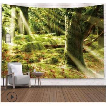Couvre-lit mural forêt paisible