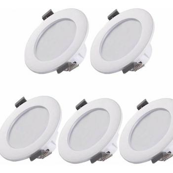 Kit de 5 Focos LED Empotrables 85mm