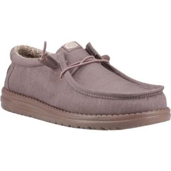 Katoenen Heren Mocca – Wally Canvas in Diep Taupe