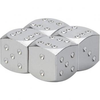 CARPRIE 4Pc Retro Dice Valve Caps