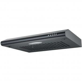 60cm Cookology Black Visor Cooker Hood