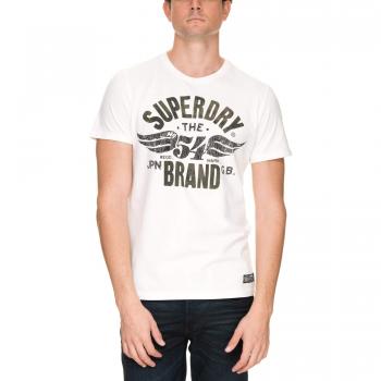 Superdry Herren T-Shirt (Built to Last) Heritage Classic – Weiß, M