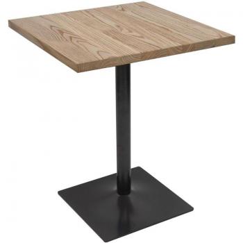 Table Bistro Métallique et Bois d'Orme