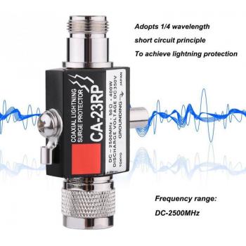 400W Coaxial Lightning Surge Arrestor with N Connector