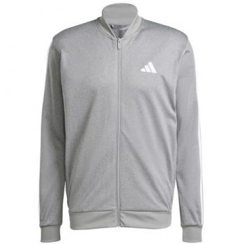 Adidas Regular-Fit Trainingsjacke grau/weiß für Männer