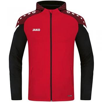 JAKO Kinder Kapuzenjacke Performance Unisex Schwarz Rot 152