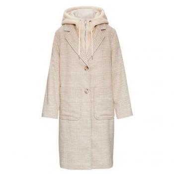 S.Oliver Regular Fit Wollmantel mit Teddy-Einsatz