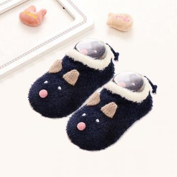 Winter Baby Girl Furry Socks with Anti-slip