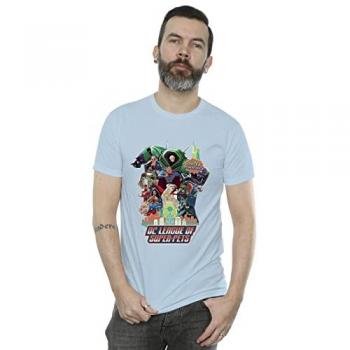 DC Comics Men's DC League Of Super-Pets Super Powered Pack T-Shirt Baby Blue Large
