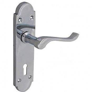 SteelCraft Gable Chrome Handle/Backplate Lock