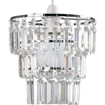 Kelsks Acrylic Droplets Silver Ceiling Light Shade