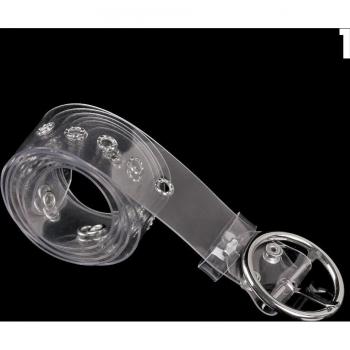 Cinturón Pánico Transparente con Hebilla Coração