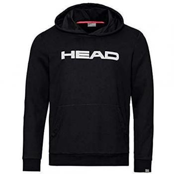 HEAD Club Byron Hoodie für Kinder, schwarz/weiß, Größe 140