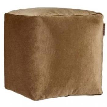 Poltrona Puff Samt Braun 30x30x30 cm – Confezione di 4