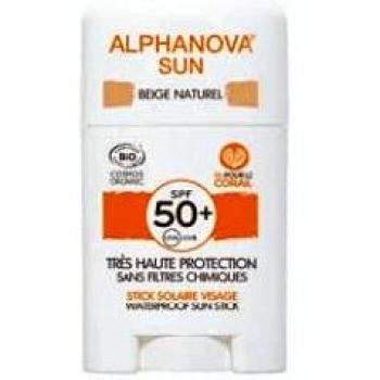 Alphanova Beige Sonnenstick für das Gesicht SPF50+