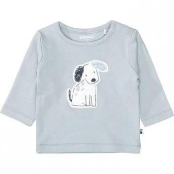 Maglia a maniche lunghe color blu soft STACCATO