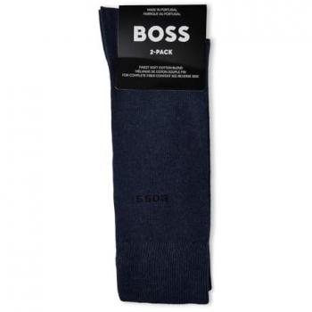 BOSS Businesssocken »2P RS Uni«, (Packung, 2 Paar, 2er Pack) mit eingestricktem BOSS Logo-Schriftzug