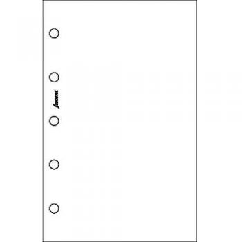 Filofax Mini size White Plain (Blank) Notepaper Organiser Refill 512405