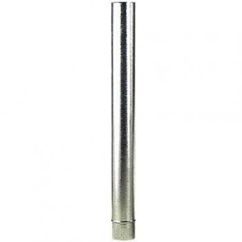Tubo de Acero Galvanizado Wolfpack 22010049, Perfecto para Estufas de Leña y Chimeneas, Alta Durabilidad, Conducto de Humos, Diámetro 100 mm sin Llave