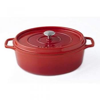 Cocotte en fonte émaillée Invicta 27 cm, couleur rubis