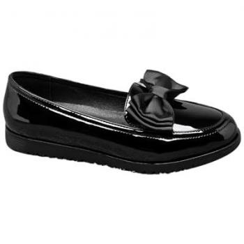 Ivachy Satin Finish Loafers – Bow Trim, Easy Slip-On, Flat Design