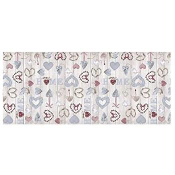 Tappeto Passatoia Antiscivolo e Antimacchia per Cucina Gomma Misura 50x230 Decorazione Home