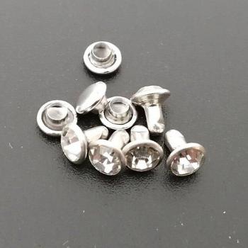 Boutons Cristal 6 mm – Ensemble 50 pièces artisanat
