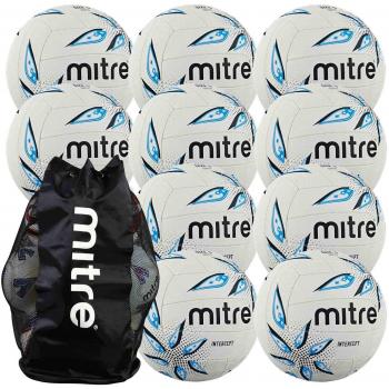Mitre Intercept 10 Ball Netball Pack