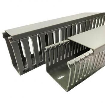 Grau 50 x 25 mm Kabelkanal RS Pro – 2000 mm offen, 2 m lang