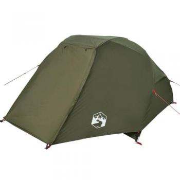 Olive Green Waterproof 3‑Person Fishing Camp Tent by VidaXL