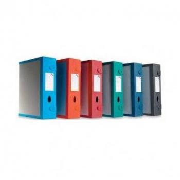 Scatola archivio LEONARDI Combi Box E500 dorso 9 cm grigio grafite