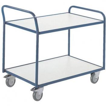 Chariot de transport ESD à deux niveaux, 790 x 490 mm, charge maximale 250 kg