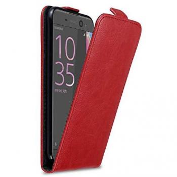 Coperchio Protettivo Cadorabo Flip – Design Magnetico, Sony Xperia XA, Rosso