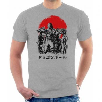 Piccolo Gohan Goku Dragon Ball Z Ink Tee for Men, Heather Grey