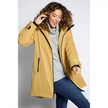 Giacca donna marrone impermeabile con fodera trapuntata, Taglia 48/50, Poliestere
