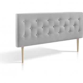 Cabecero Gris Oslo 90x100 – Tela Acogedora con Protección Antimanchas