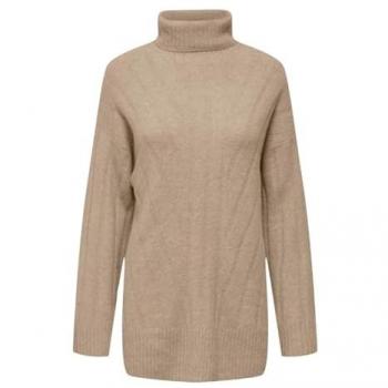 ONLY Rollkragenpullover ONLJEANETT Melange Sand XL