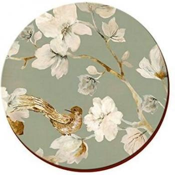 Sets de Table Créatif – 5162895 – Bleu Canard – Fleurs et Oiseaux