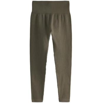 Leggings Vert Khaki Taille Haute Sans Couture