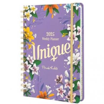 Agenda anual 2025 Frida Kahlo Erik A5 morado