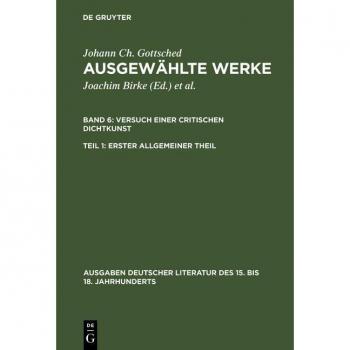 Vitalsource Technologies, Inc. Versuch einer Critischen Dichtkunst. Erster Allgemeiner Theil