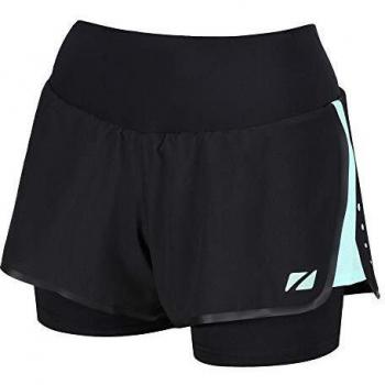 Zone3 Frauen RX3 Kompressions-Shorts 2‑in‑1 – Medizinisch – Schwarz/Mint – XS