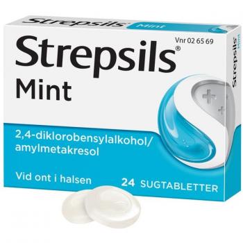 Strepsils Mint 24 Tabletter för Lindring